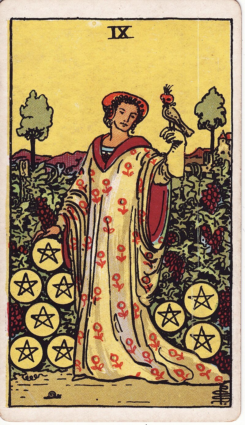 Nove de Ouros - Tarot Rider-Waite
