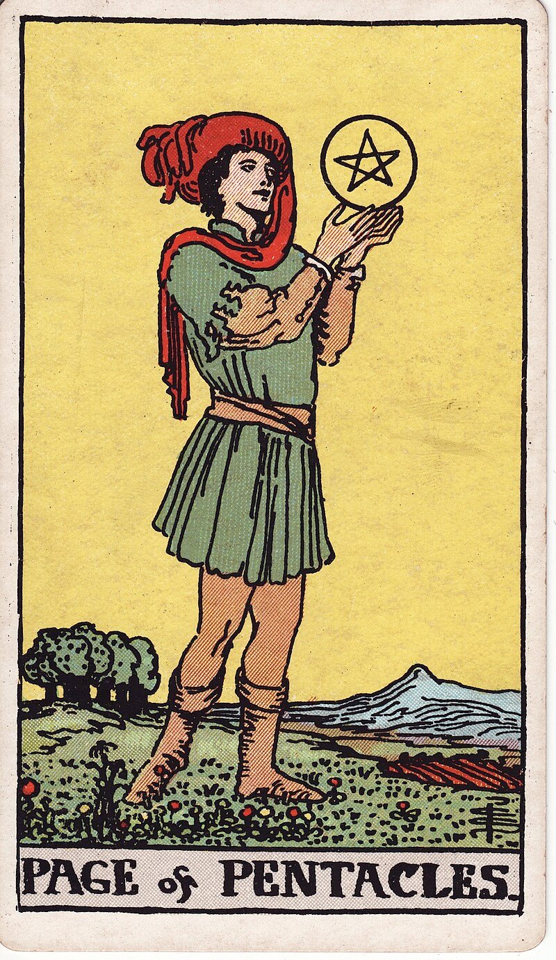 Valete de Ouros - Tarot Rider-Waite